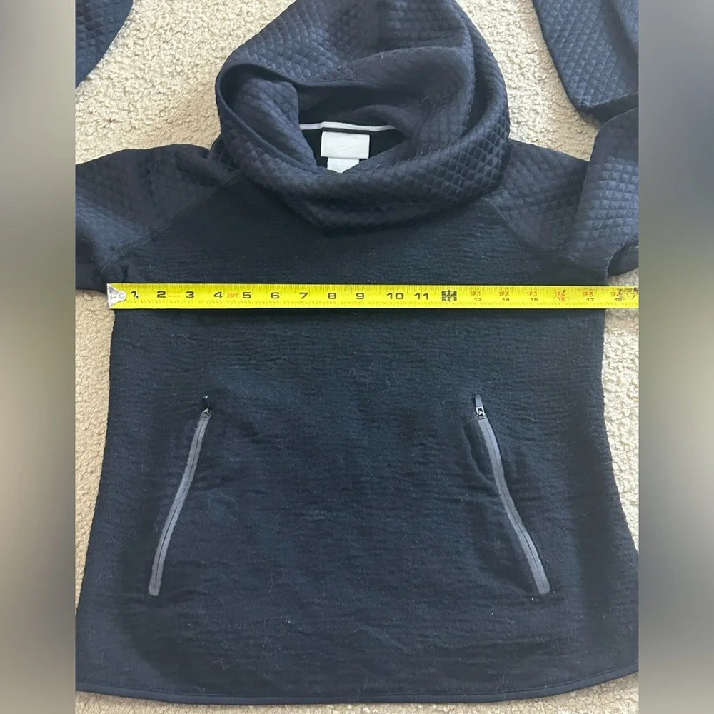 Women’s Nike Drifit Wool Blend Running Hoodie Size Large Made In Italy - Picture 6 of 7